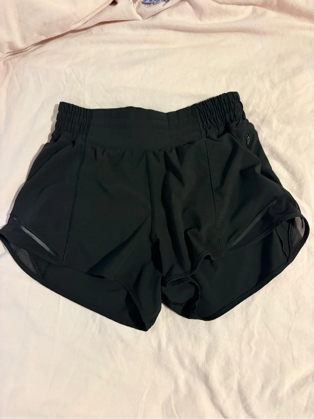 lululemon Black High-Waist Athletic Running Shorts